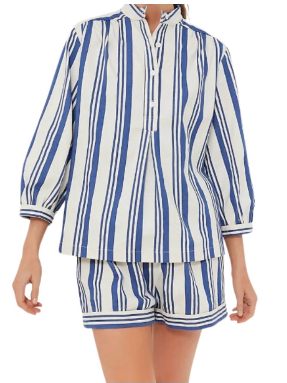 Tuckernuck Blue and White Striped Lounge Set